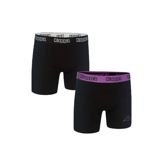 KAPPA 2-Pack Boxershorts Black/Purple