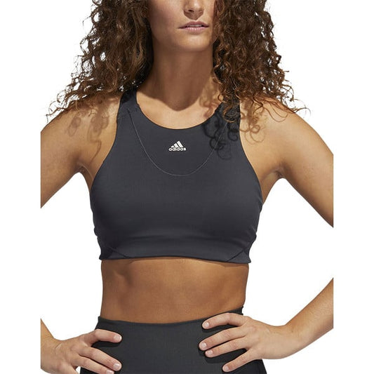 ADIDAS Medium-Support High-Neck Yoga Bra Black