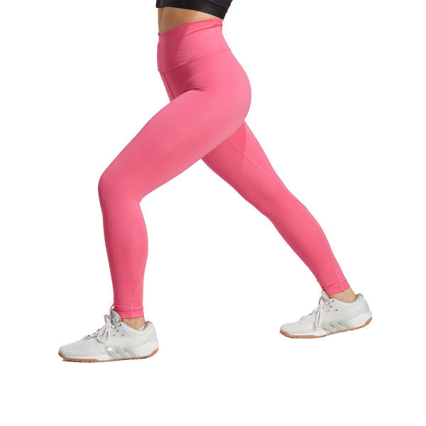 ADIDAS Optime Hyperbright Training High-Rise 7/8 Leggings Pink