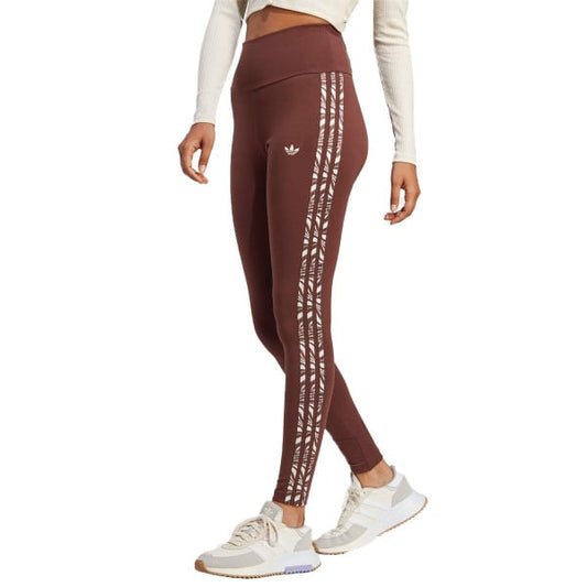 ADIDAS Originals Abstract Animal Print Leggings Brown