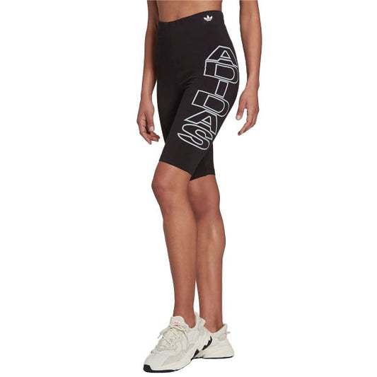 ADIDAS Originals Mid-Waist Letter Short Tights Black