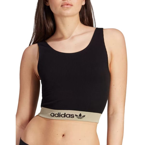 ADIDAS Originals Ribbed Modern Flex Brami Underwear Black