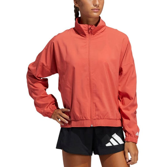 ADIDAS Training 3 Bar Logo Warm-Up Sports Jacket Coral