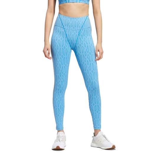 ADIDAS x Ivy Park Mesh Monogram Leggings Blue