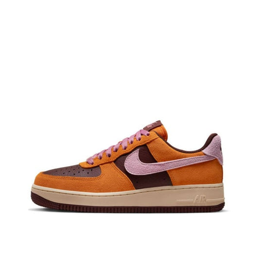 NIKE Air Force 1 Low Shoes Orange/Burgundy