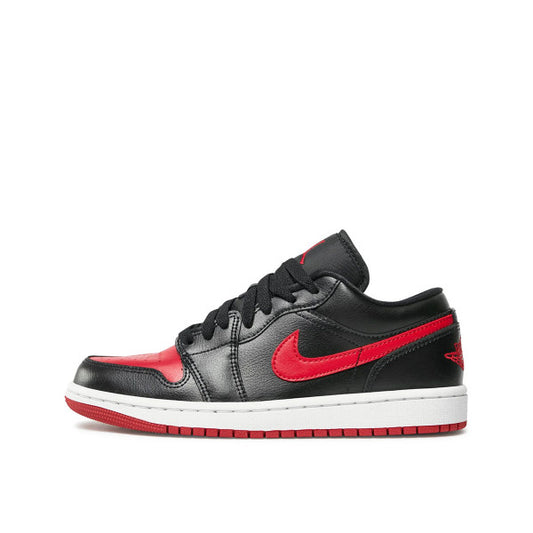 NIKE Air Jordan 1 Low Shoes Black/Red