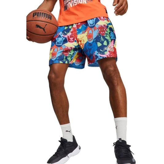 PUMA Franchise All Over Printed Basketball Shorts Multicolor