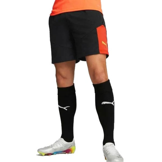 PUMA IndividualFINAL Football Training Shorts Black/Orange