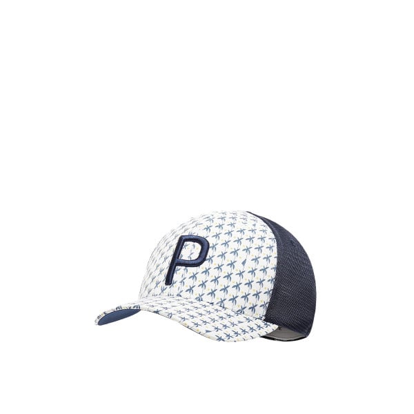 PUMA Palms Trucker P Snapback Cap White/Navy