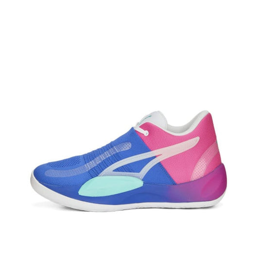 PUMA Rise Nitro Fadeaway Basketball Shoes Blue/Pink