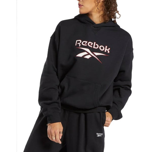 REEBOK Archive Classics Big Logo Fleece Hoodie Black