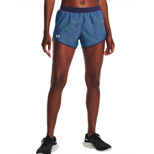 UNDER ARMOUR Fly By 2.0 Printed Short Blue